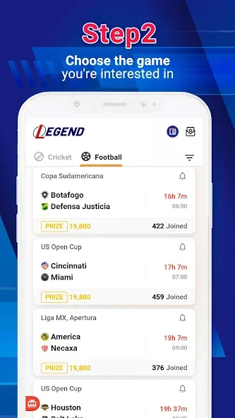 Legend Fantasy- Fantasy sports [MOD: безлимитные монеты и премиум-функции] последняя версия — скриншот 3