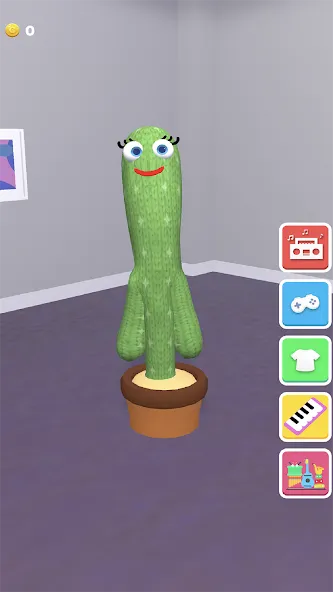 Talking Cactus [MOD: разблокированы все функции кактуса] (Бесплатно / APK) — скриншот 1