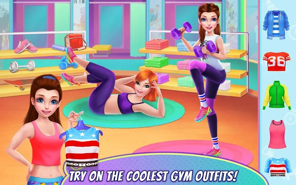 Fitness Girl - Dance & Play [MOD: безлимитные монеты и все танцы открыты] последняя версия — скриншот 1