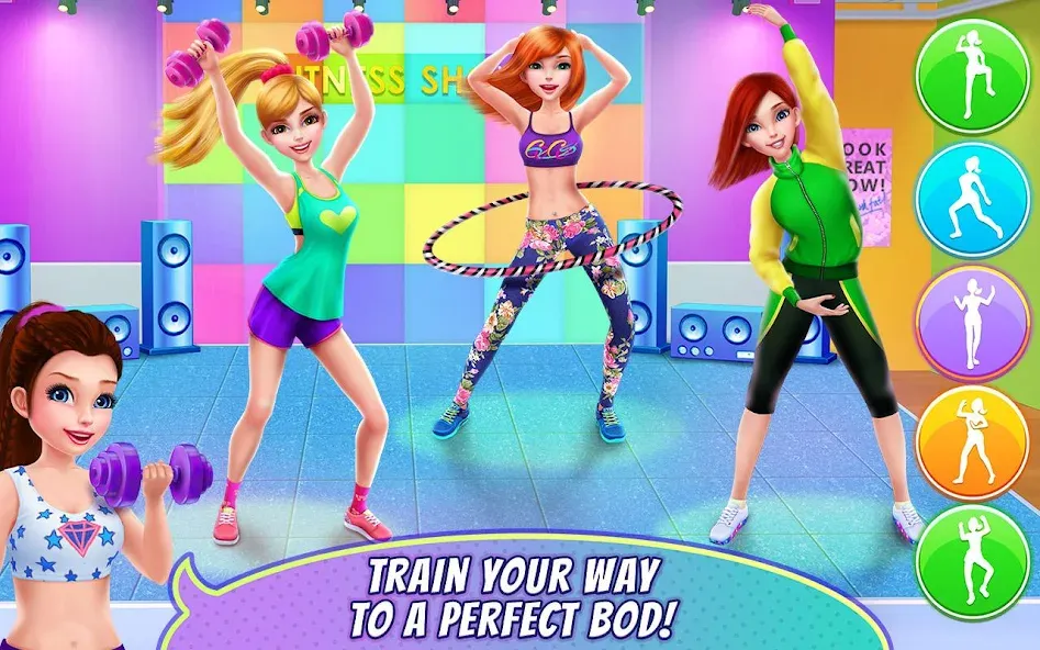 Fitness Girl - Dance & Play [MOD: безлимитные монеты и все танцы открыты] последняя версия — скриншот 3