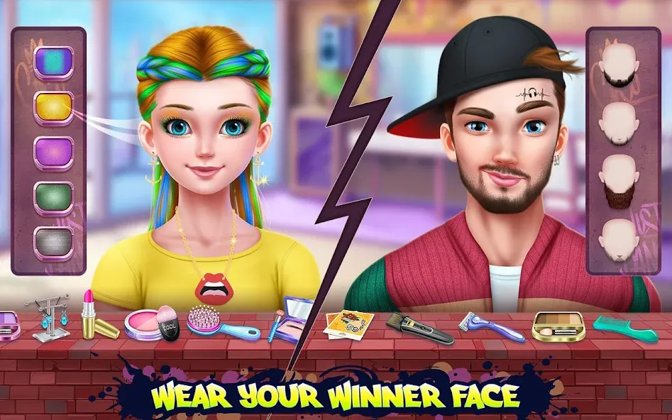 Hip Hop Battle - Girls vs Boys [MOD: безлимитные деньги и все наряды] на Андроид — скриншот 4