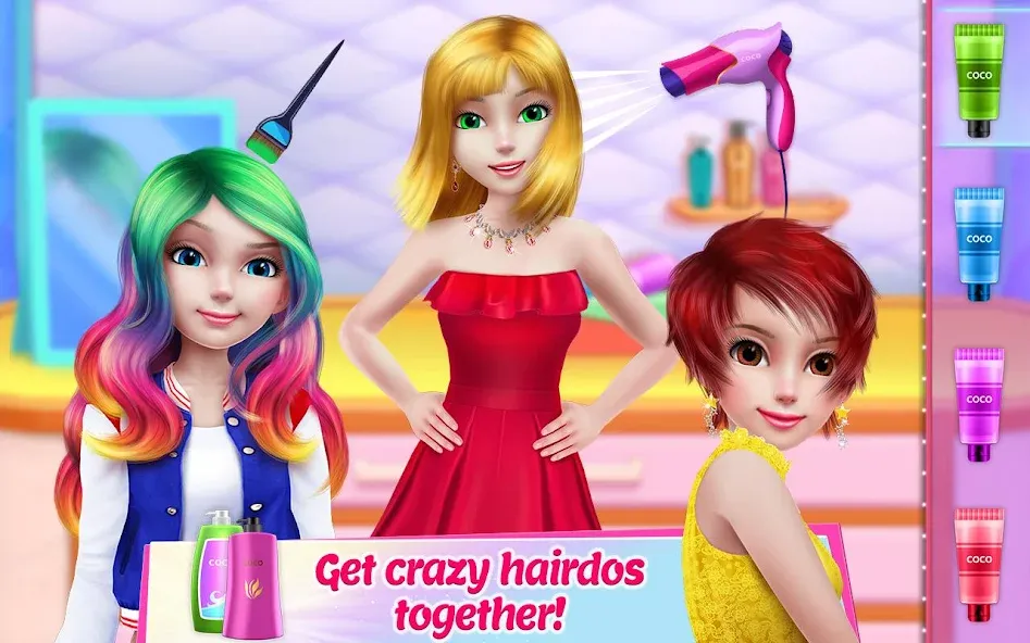 Взломанная Girl Squad - BFF in Style [MOD: безлимитные деньги и наряды] на Андроид — скриншот 2