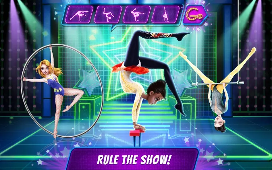 Acrobat Star Show - Girl Power [MOD: безлимитные деньги и все костюмы] (Бесплатно / APK) — скриншот 1