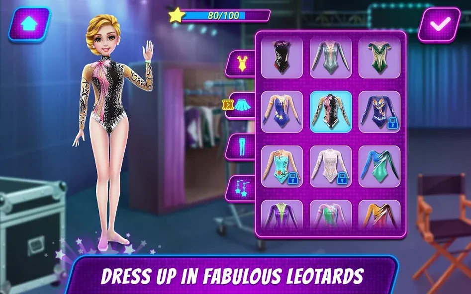Acrobat Star Show - Girl Power [MOD: безлимитные деньги и все костюмы] (Бесплатно / APK) — скриншот 2
