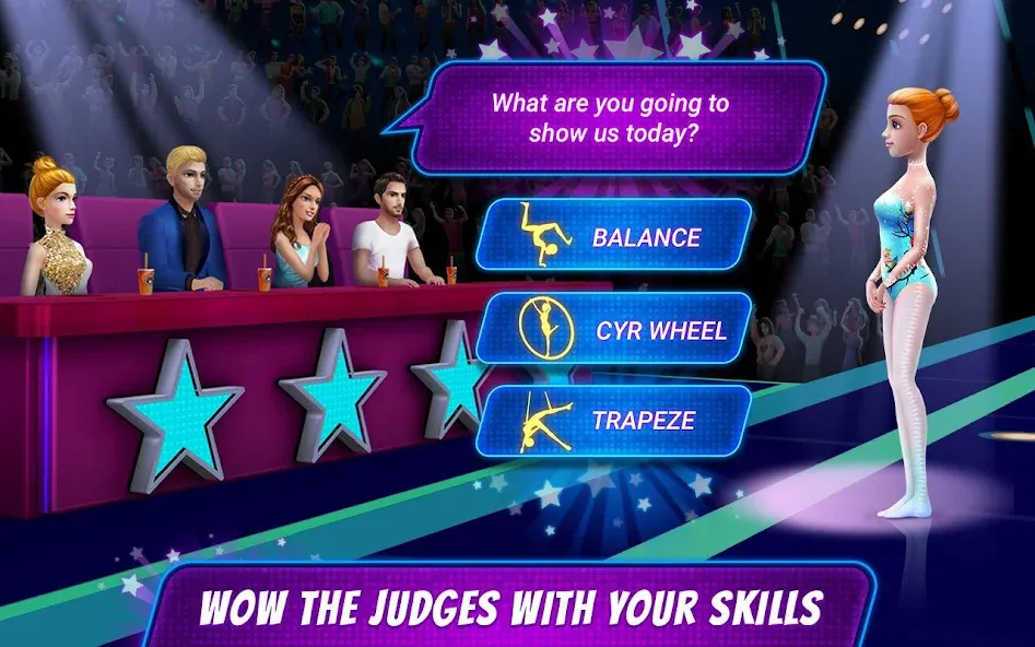 Acrobat Star Show - Girl Power [MOD: безлимитные деньги и все костюмы] (Бесплатно / APK) — скриншот 3