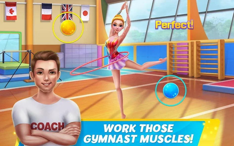 Rhythmic Gymnastics Dream Team [MOD: безлимитные деньги и энергия] на Андроид — скриншот 5