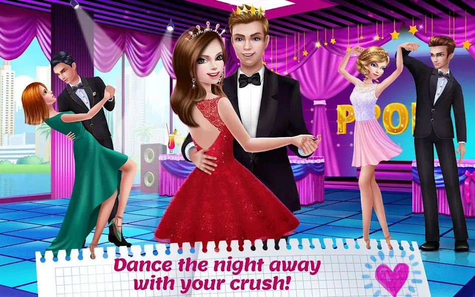 Взломанная High School Crush - Love Story [MOD: романтические приключения без ограничений] на Андроид — скриншот 5