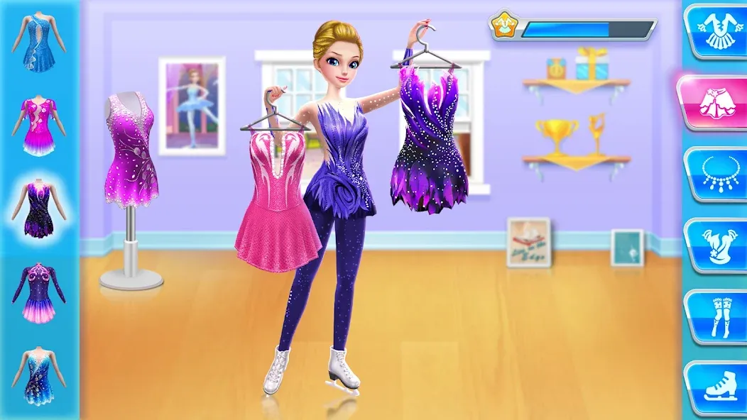 Ice Skating Ballerina Life [MOD: разблокированы все костюмы и уровни] (Бесплатно / APK) — скриншот 1