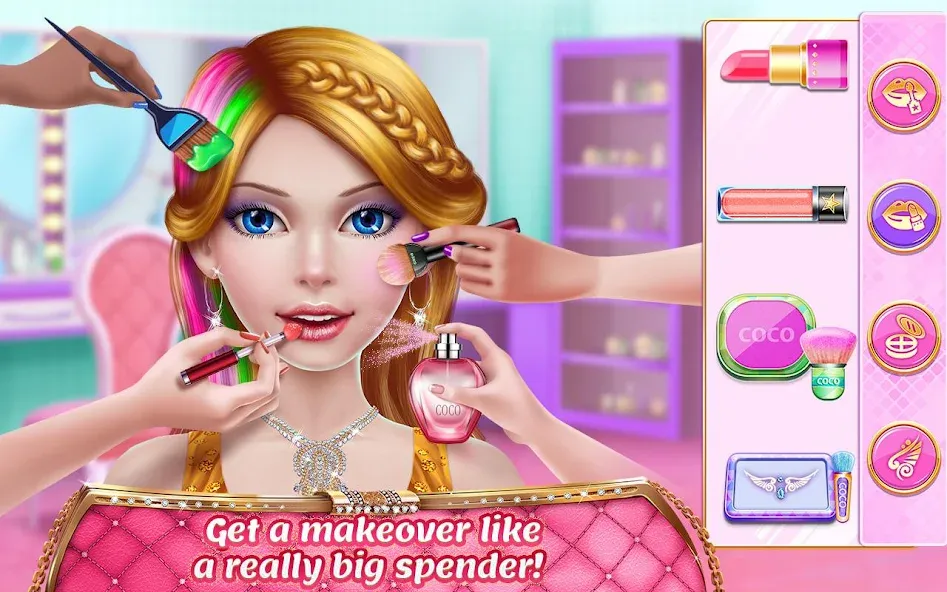 Скачать взлом Rich Girl Mall - Shopping Game [MOD: безлимитные деньги и все наряды] — скриншот 3