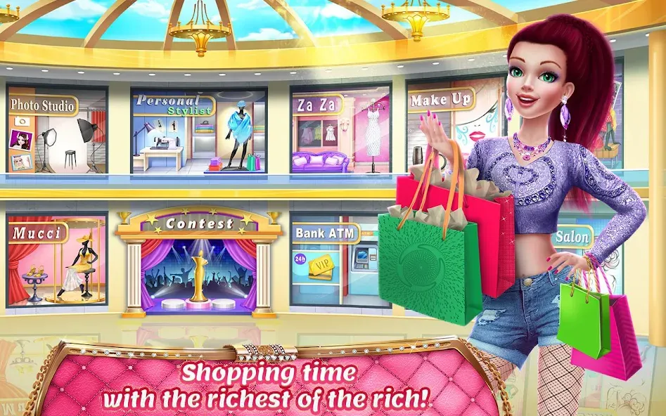 Скачать взлом Rich Girl Mall - Shopping Game [MOD: безлимитные деньги и все наряды] — скриншот 4