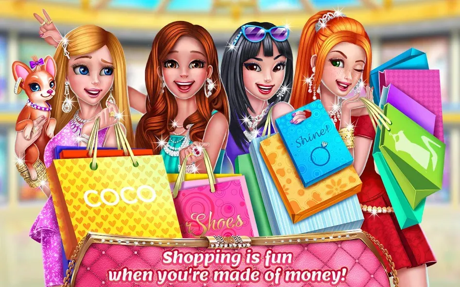 Скачать взлом Rich Girl Mall - Shopping Game [MOD: безлимитные деньги и все наряды] — скриншот 5