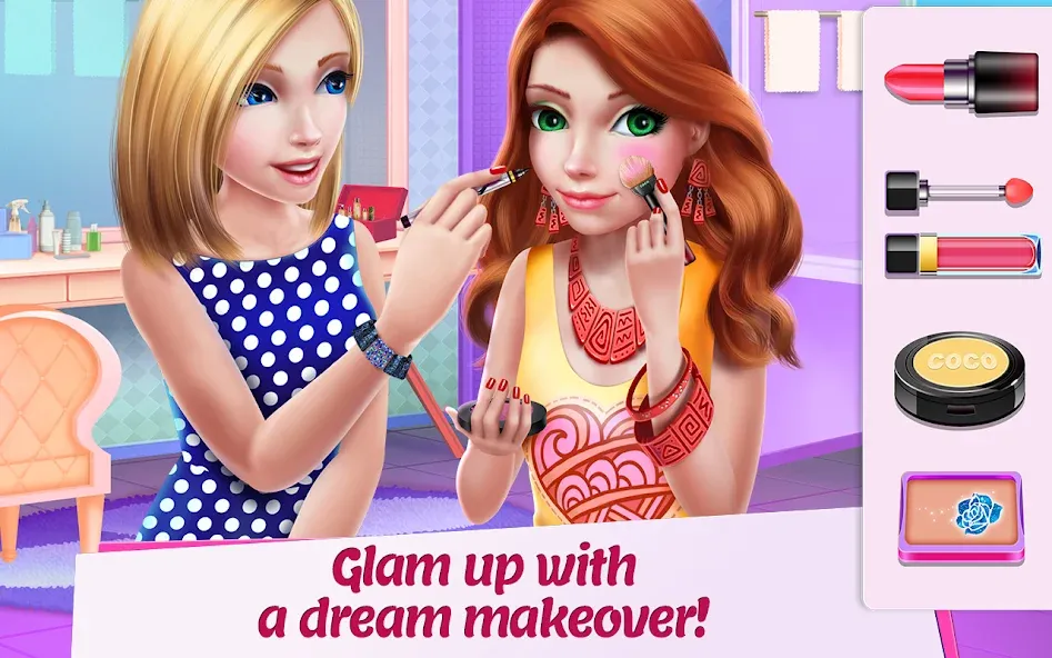 Взломанная Shopping Mall Girl: Chic Game [MOD: безлимитные деньги и все наряды] на Андроид — скриншот 5
