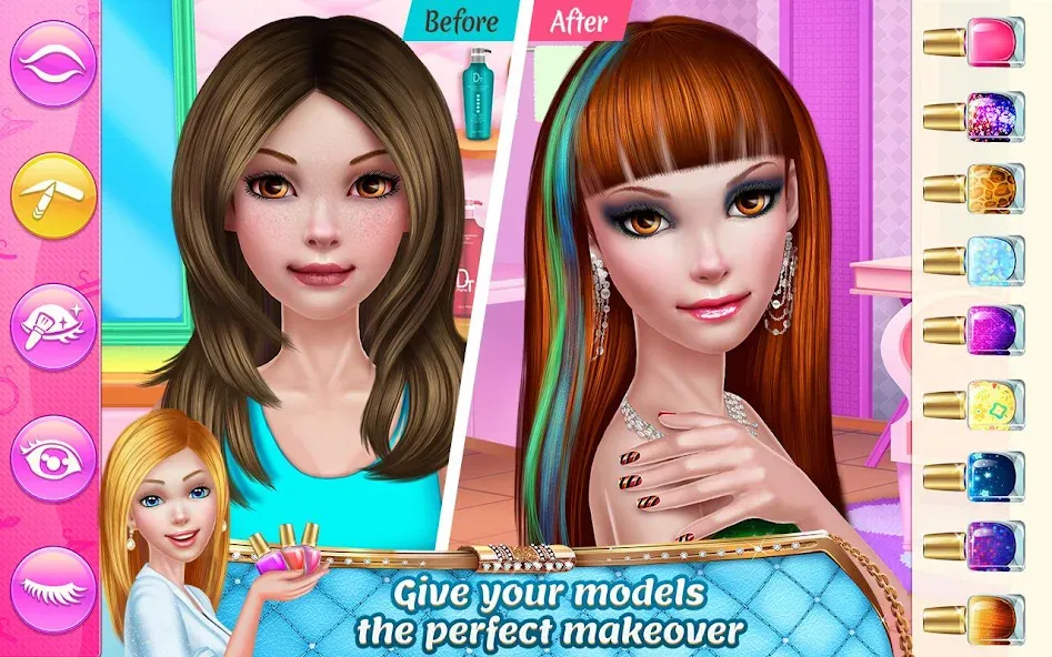 Скачать Stylist Girl: Make Me Fabulous [MOD: безлимитные деньги и открыты все уровни] — скриншот 3