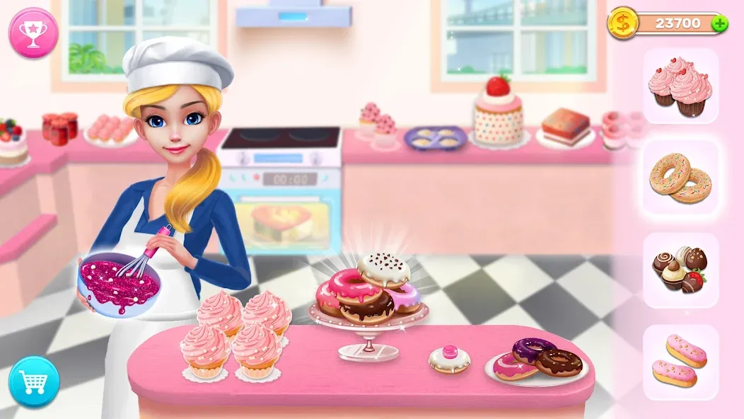 Скачать взлом My Bakery Empire: Bake a Cake [MOD: безлимитные деньги и ингредиенты] — скриншот 1