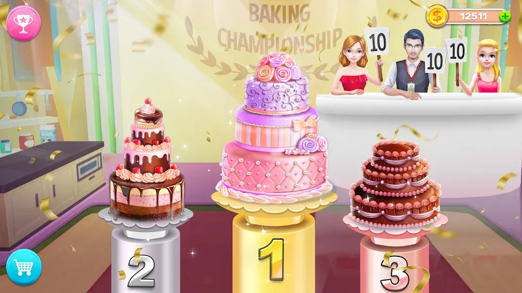 Скачать взлом My Bakery Empire: Bake a Cake [MOD: безлимитные деньги и ингредиенты] — скриншот 3
