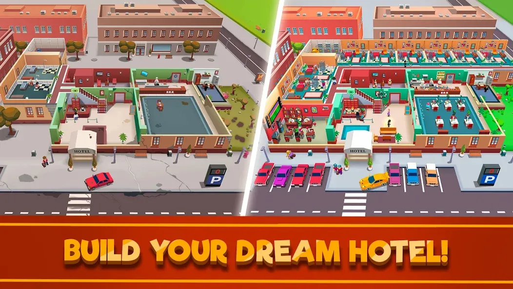 Hotel Empire Tycoon－Idle Game [MOD: безлимитные деньги и премиум функции] последняя версия — скриншот 1