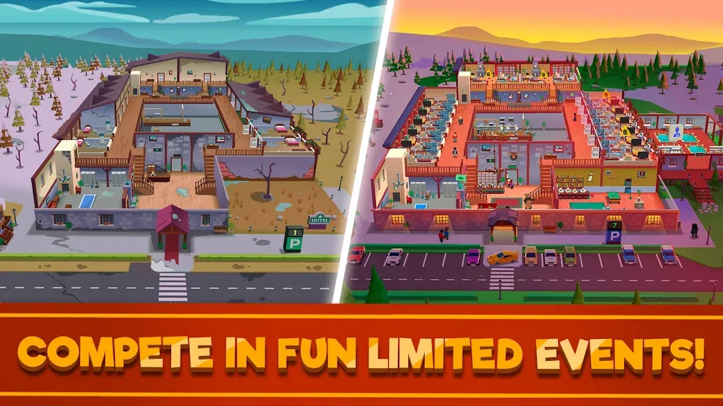 Hotel Empire Tycoon－Idle Game [MOD: безлимитные деньги и премиум функции] последняя версия — скриншот 3