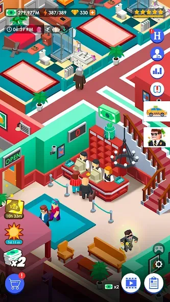 Hotel Empire Tycoon－Idle Game [MOD: безлимитные деньги и премиум функции] последняя версия — скриншот 5