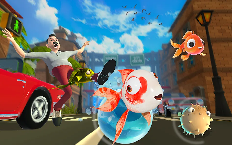 Piranha Escape Hungry Fish.io [MOD: без рекламы и бесконечные монеты] последняя версия — скриншот 1