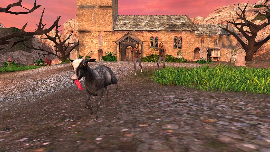 Goat Simulator [MOD: безлимитное здоровье и все козы открыты] — Скачать бесплатно (APK) — скриншот 4