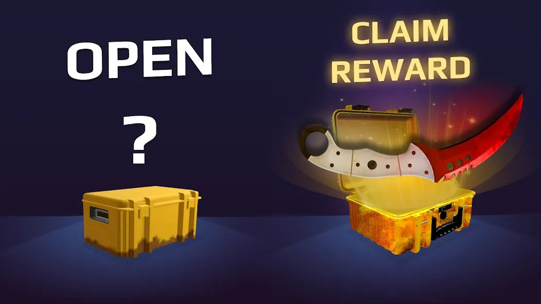 Case Royale cs2 and csgo cases [MOD: неограниченные монеты и редкие кейсы] (Бесплатно / APK) — скриншот 1