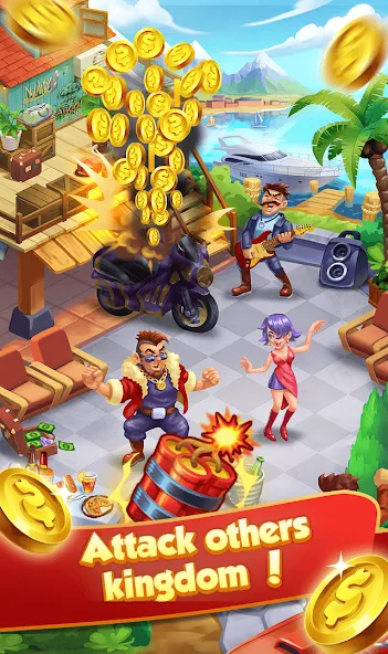 Coin Gangster - Spin Master [MOD: безлимитные монеты и усиленные вращения] (Бесплатно / APK) — скриншот 2