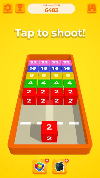 Скачать взлом Chain Cube 2048: 3D merge game [MOD: без рекламы и много денег] — скриншот 2