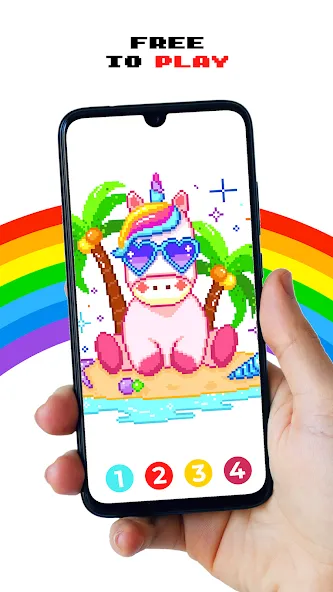 Скачать Pixel by Number™ - Pixel Art [MOD: разблокированы все раскраски и уровни] — скриншот 1