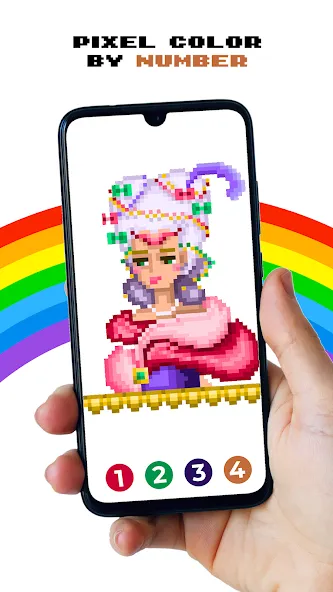 Скачать Pixel by Number™ - Pixel Art [MOD: разблокированы все раскраски и уровни] — скриншот 3