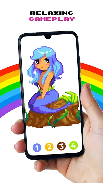 Скачать Pixel by Number™ - Pixel Art [MOD: разблокированы все раскраски и уровни] — скриншот 5