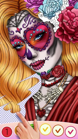 Color Swipe Coloring Book game [MOD: разблокированы все раскраски] последняя версия — скриншот 4