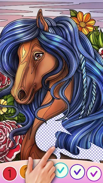 Color Swipe Coloring Book game [MOD: разблокированы все раскраски] последняя версия — скриншот 5