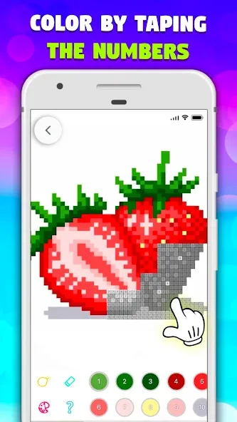 Pixel Art book・Color by number [MOD: бесконечные краски и все рисунки открыты] — Скачать бесплатно (APK) — скриншот 2