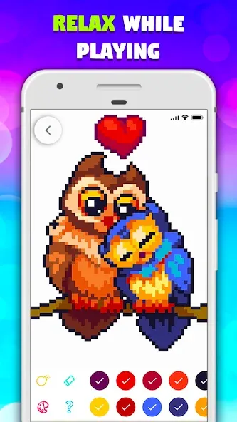 Pixel Art book・Color by number [MOD: бесконечные краски и все рисунки открыты] — Скачать бесплатно (APK) — скриншот 3