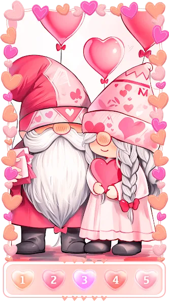 Love, Heart Coloring Book [MOD: романтические раскраски без ограничений] на Андроид — скриншот 1