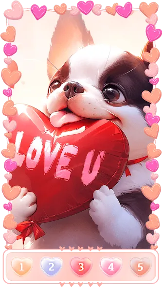 Love, Heart Coloring Book [MOD: романтические раскраски без ограничений] на Андроид — скриншот 5