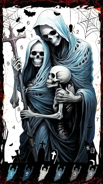 Death Park Coloring Games [MOD: разблокированы все раскраски и уровни] (Бесплатно / APK) — скриншот 1