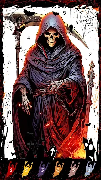Death Park Coloring Games [MOD: разблокированы все раскраски и уровни] (Бесплатно / APK) — скриншот 3