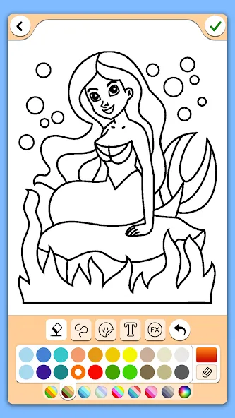 Coloring for girls and women [MOD: все раскраски и инструменты открыты] последняя версия — скриншот 1