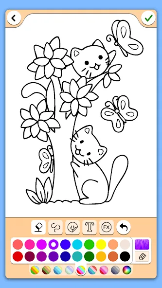 Coloring for girls and women [MOD: все раскраски и инструменты открыты] последняя версия — скриншот 3