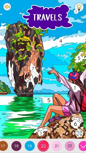 Color by Number: Coloring Book [MOD: без рекламы и всё разблокировано] на Андроид — скриншот 2