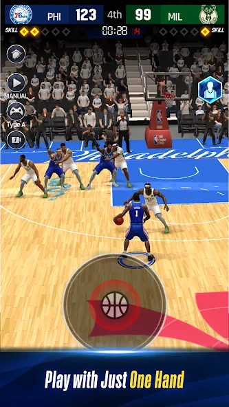 Взломанная NBA NOW 24 [MOD: бесконечные деньги и энергия] на Андроид — скриншот 2