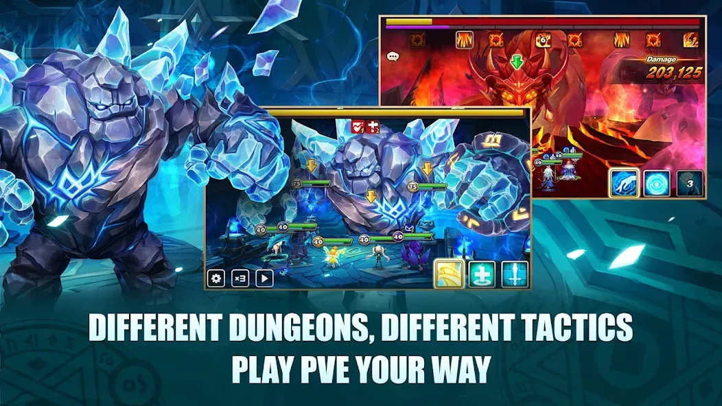 Взломанная Summoners War [MOD: безлимитные ресурсы и мощные монстры] на Андроид — скриншот 5