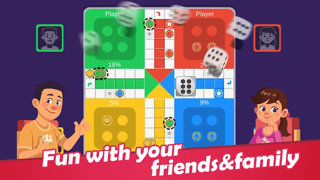 Ludo [MOD: безлимитные монеты и всё открыто] на Андроид — скриншот 1