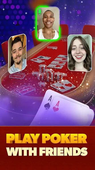 Poker Face: Texas Holdem Poker [MOD: безлимитные фишки и все функции открыты] (Бесплатно / APK) — скриншот 1