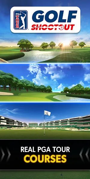 PGA TOUR Golf Shootout [MOD: безлимитные деньги и энергия] на Андроид — скриншот 1