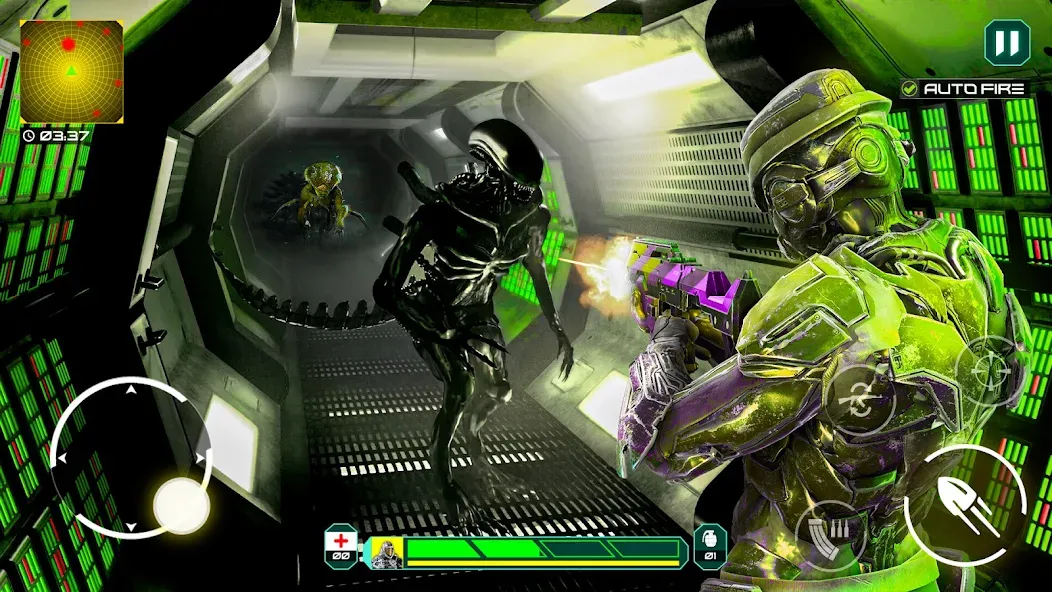 Скачать взлом Alien - Dead Space Alien Games [MOD: безлимитные ресурсы и оружие] — скриншот 1