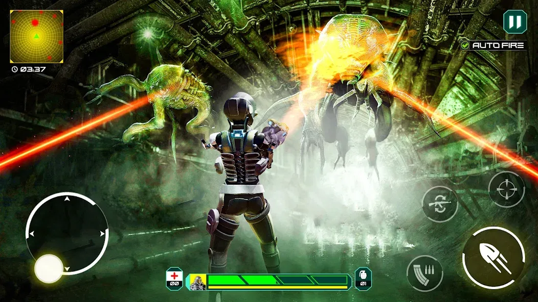 Скачать взлом Alien - Dead Space Alien Games [MOD: безлимитные ресурсы и оружие] — скриншот 4