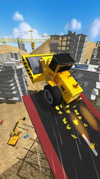 Скачать Construction Ramp Jumping [MOD: безлимитные деньги и все уровни открыты] — скриншот 5