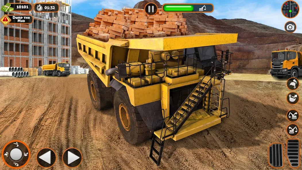 Construction Dump Truck Game [MOD: безлимитные деньги и топливо] — Скачать бесплатно (APK) — скриншот 2